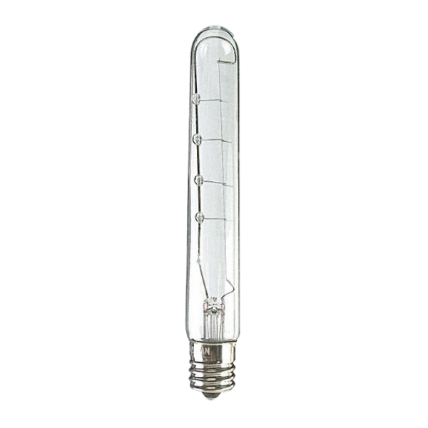 T6.5 incandescent bulb, 25W, E17 intermediate base