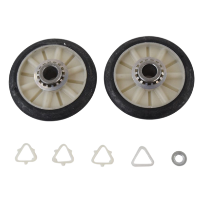 Ensemble de roue de support arrière de tambour pour sécheuse WHIRLPOOL (pqt de 2)