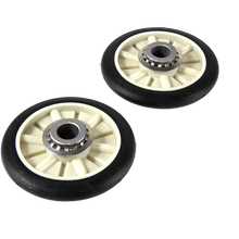 Ensemble de roue de support arrière de tambour pour sécheuse WHIRLPOOL (pqt de 2)