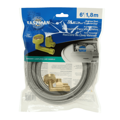 EASTMAN Boyau acier inoxydable tressé 6′ lave-vaisselle