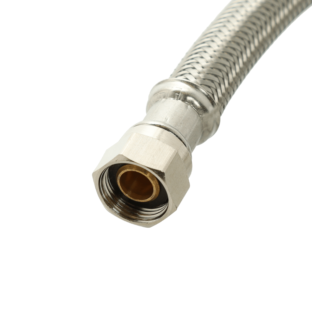 EASTMAN 10' Braided Stainless Steel Dishwasher Hose