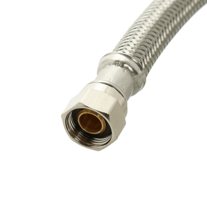 EASTMAN 10' Braided Stainless Steel Dishwasher Hose