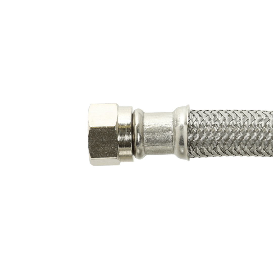 EASTMAN 10' Braided Stainless Steel Dishwasher Hose