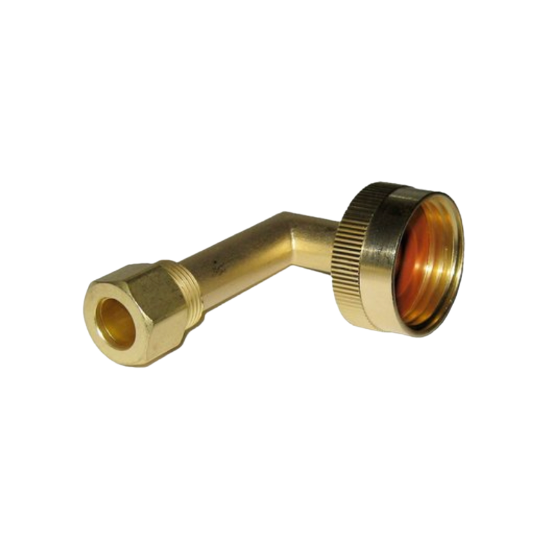 EASTMAN Dishwasher Elbow Fitting with Nut 3/4″ x 3/8″