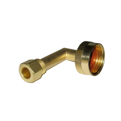EASTMAN Dishwasher Elbow Fitting with Nut 3/4″ x 3/8″