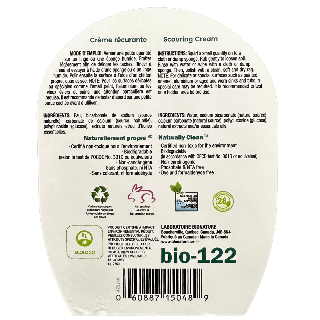 BIONATURE Cream Scouring Cleanser 1L