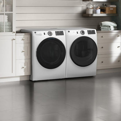 Sécheuse électrique frontale GE 7,8 pi³ 28″ de large blanche (déballée)