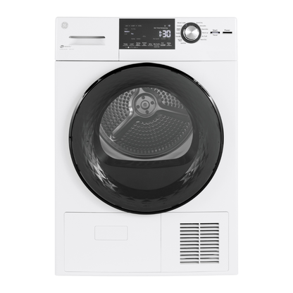 Ensemble laveuse/sécheuse à condensation frontal 24″ GE (déballé)