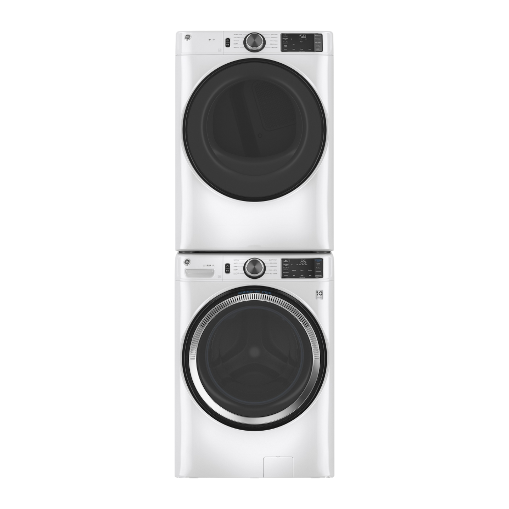 Ensemble laveuse/sécheuse frontal 28" GE blanc (déballé)
