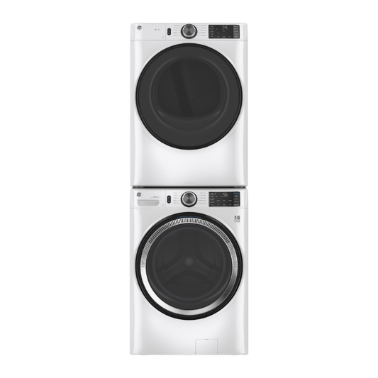 GE 28" Front-Load Washer/Dryer Set, White (Open Box)