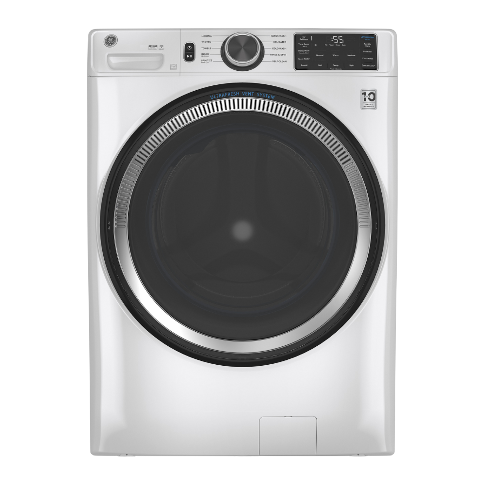 Ensemble laveuse/sécheuse frontal 28" GE blanc (déballé)