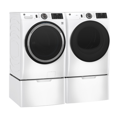 Laveuse frontale 28″ de 5,5 pi³ GE blanche (déballée)