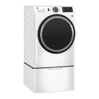 Laveuse frontale 28″ de 5,5 pi³ GE blanche (déballée)