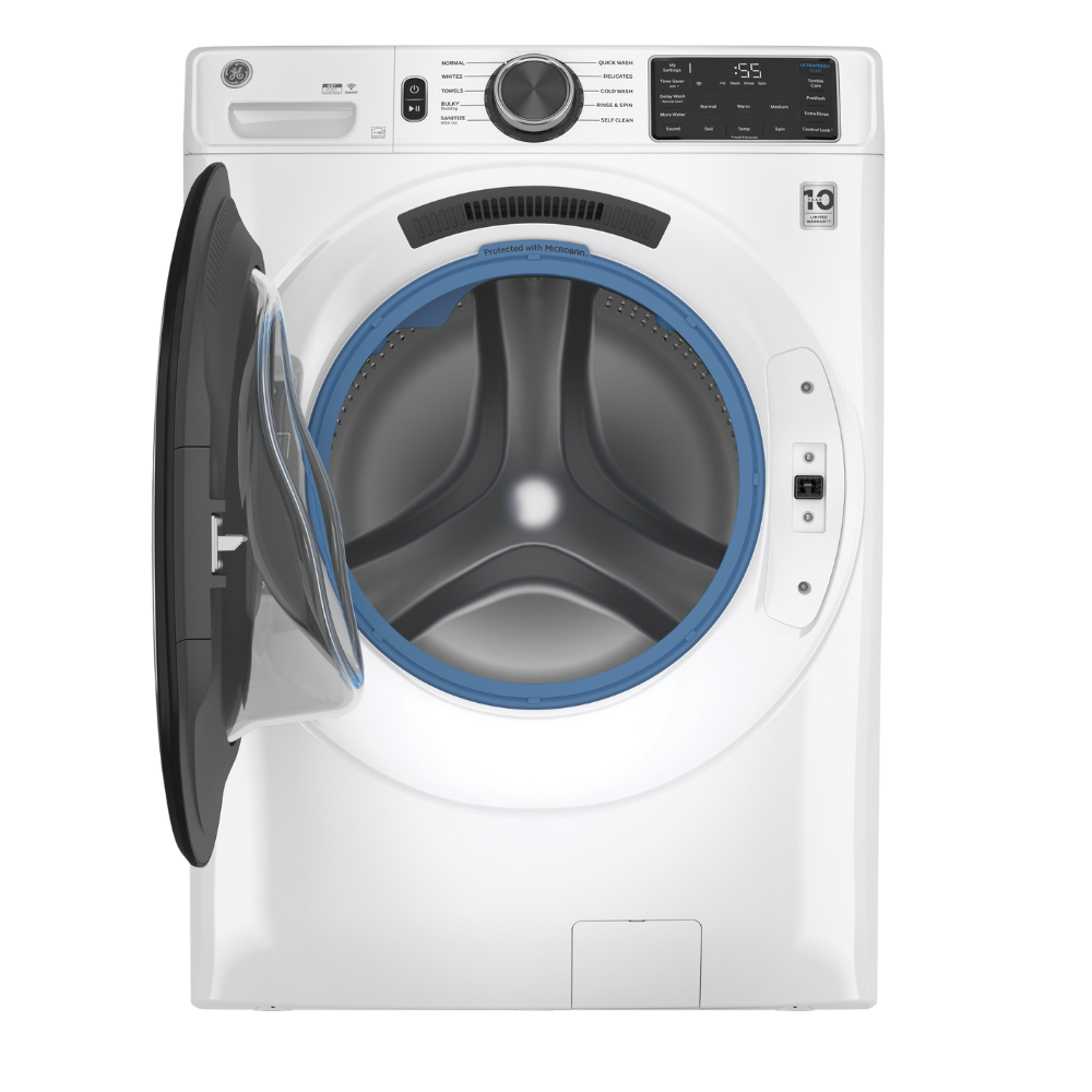 Ensemble laveuse/sécheuse frontal 28" GE blanc (déballé)