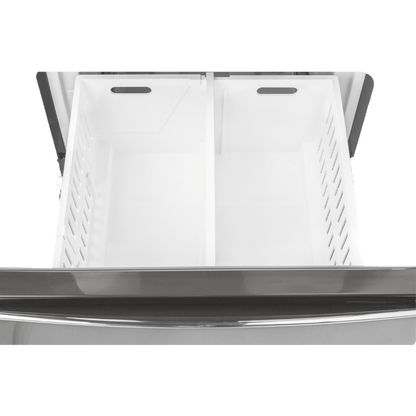 Réfrigérateur à congélateur inférieur 12 pi³ GE inox (déballé)