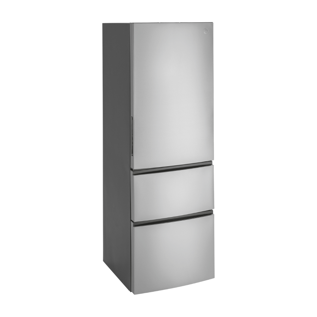 Réfrigérateur à congélateur inférieur 12 pi³ GE inox (déballé)