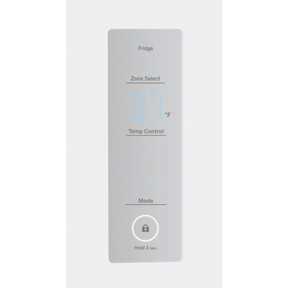 Réfrigérateur à congélateur inférieur 12 pi³ GE inox (déballé)