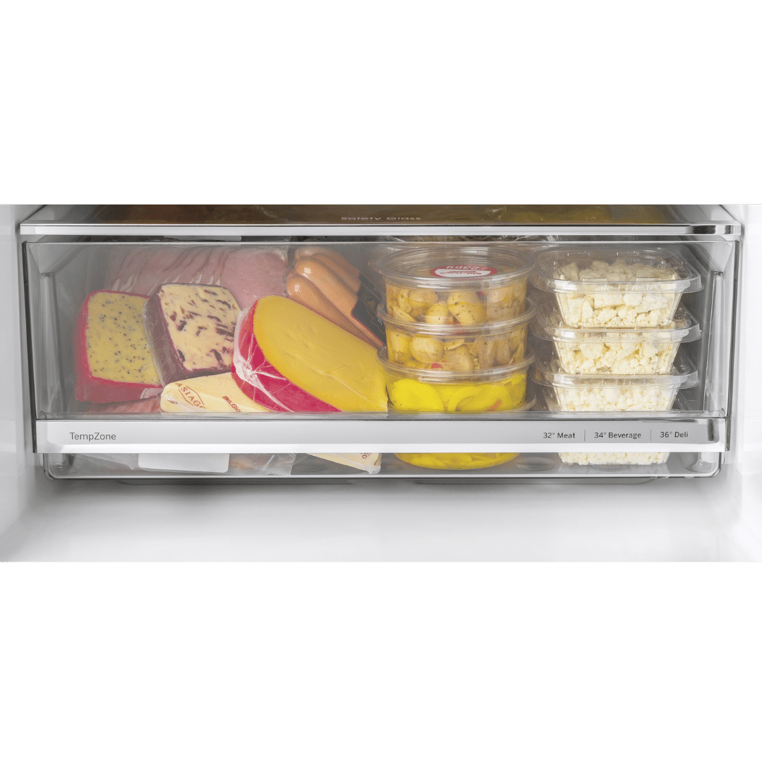 Réfrigérateur à congélateur inférieur 12 pi³ GE inox (déballé)