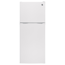 Réfrigérateur à congélateur supérieur 24 po de large 12 pi³ GE blanc (déballé)