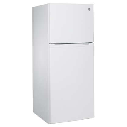Réfrigérateur à congélateur supérieur 24 po de large 12 pi³ GE blanc (déballé)