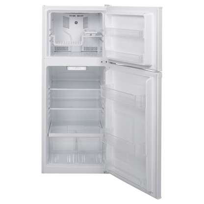 Réfrigérateur à congélateur supérieur 24 po de large 12 pi³ GE blanc (déballé)