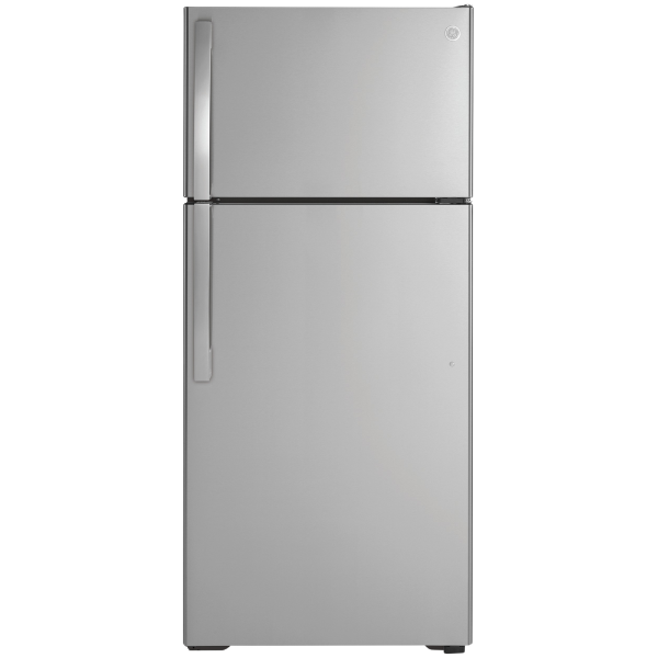 28 in. Wide 16.6 cu. ft. GE Refrigerator Stainless Steel (Unboxed)