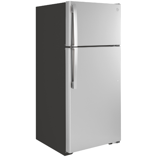 28 in. Wide 16.6 cu. ft. GE Refrigerator Stainless Steel (Unboxed)