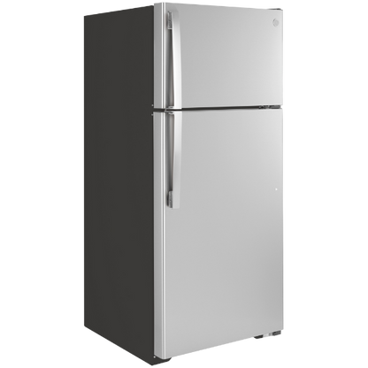 28 in. Wide 16.6 cu. ft. GE Refrigerator Stainless Steel (Unboxed)
