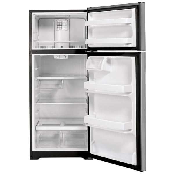 28 in. Wide 16.6 cu. ft. GE Refrigerator Stainless Steel (Unboxed)