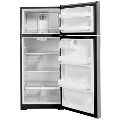 28 in. Wide 16.6 cu. ft. GE Refrigerator Stainless Steel (Unboxed)