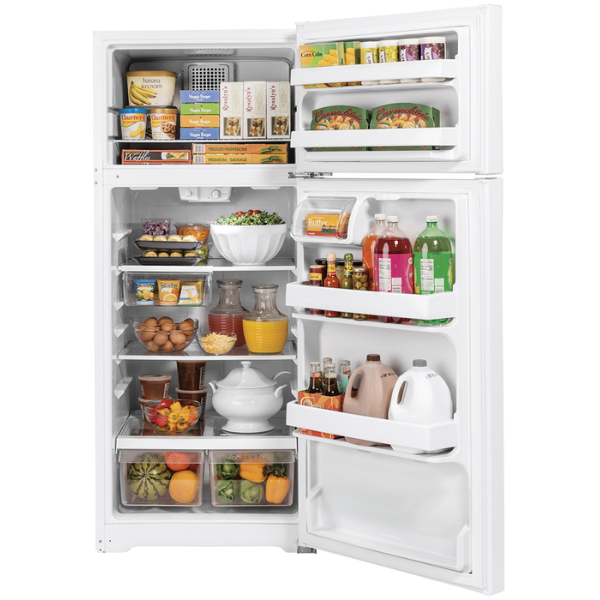 GE 28" Wide 16.6 cu. ft. White Refrigerator (Unboxed)
