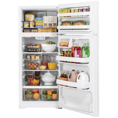 GE 28" Wide 16.6 cu. ft. White Refrigerator (Unboxed)