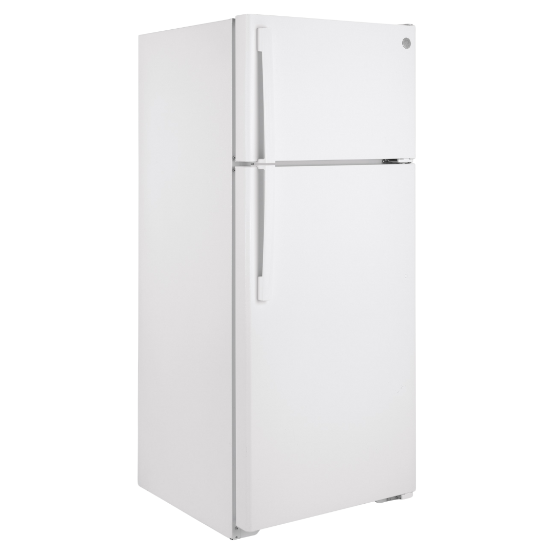 GE 28" Wide 17.5 cu ft Refrigerator White (Open Box)