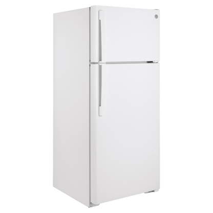 GE 28" Wide 17.5 cu ft Refrigerator White (Open Box)