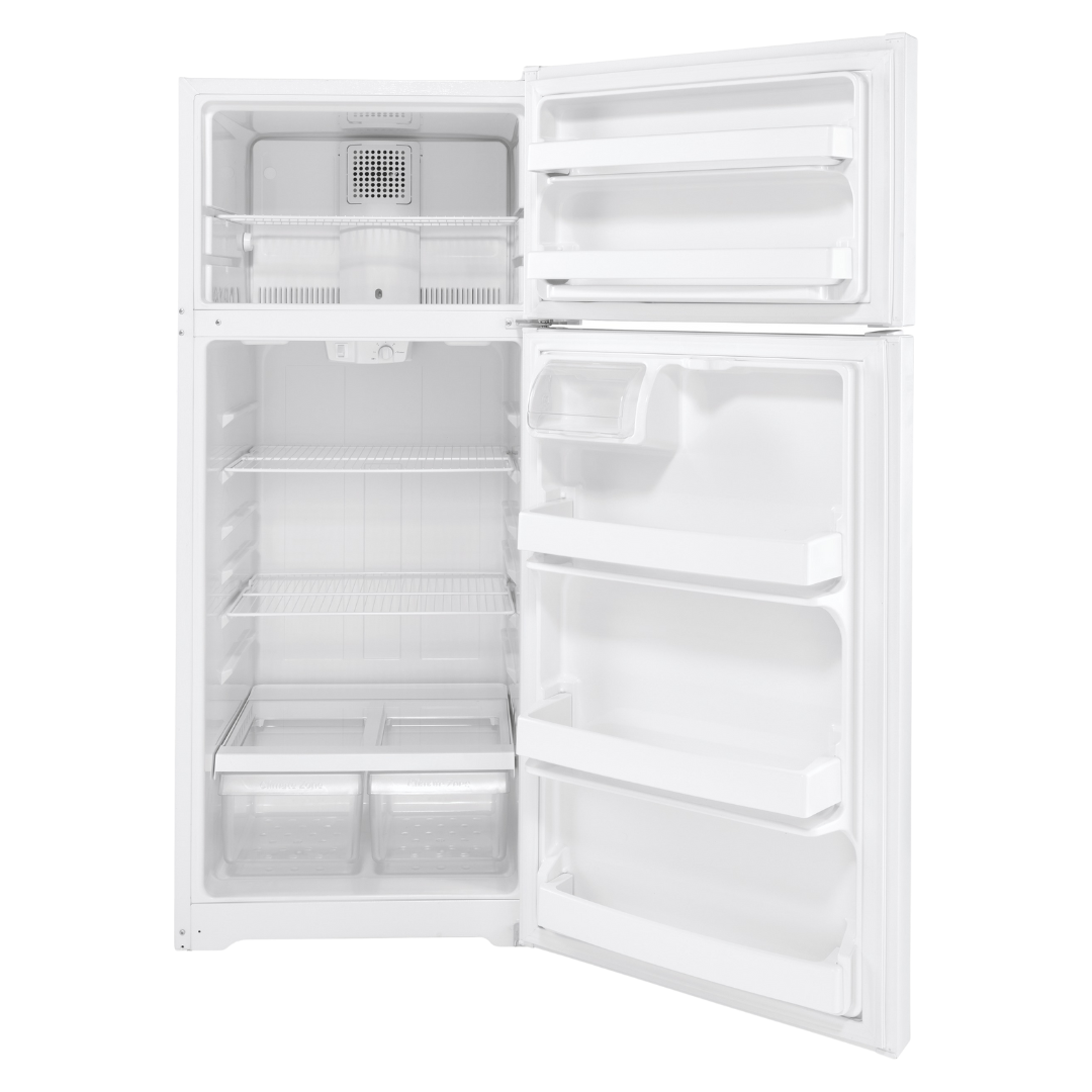 GE 28" Wide 17.5 cu ft Refrigerator White (Open Box)