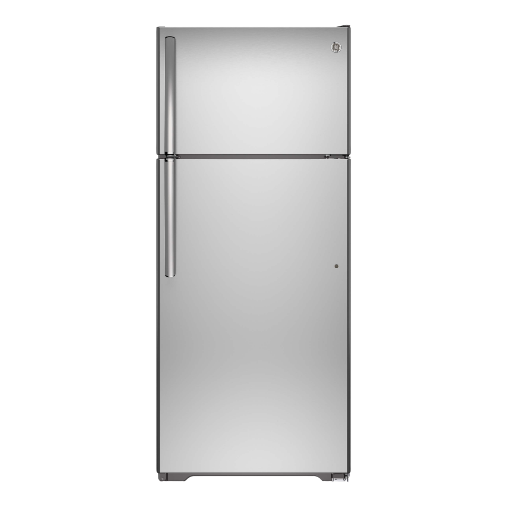 GE 18 cu. ft. Top-Freezer Refrigerator 30" Stainless Steel (Unboxed)