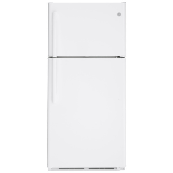 GE 18 cu. ft. Top-Freezer Refrigerator in White, 30" (Unboxed)