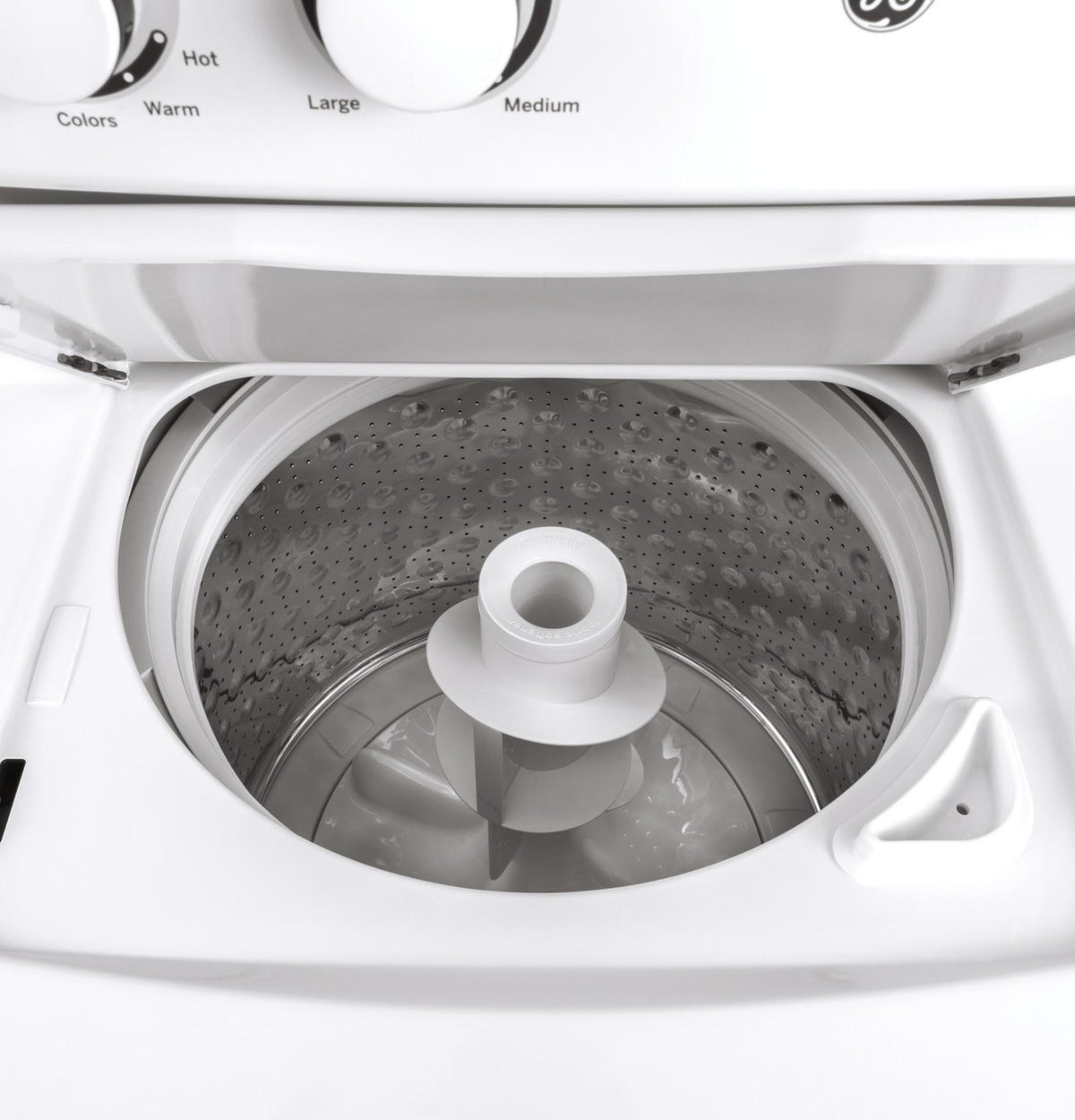 Buanderie superposée laveuse & sécheuse électrique 27″ GE blanc (déballé)