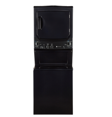 Buanderie superposée laveuse & sécheuse électrique 27″ GE gris diamant (déballé)