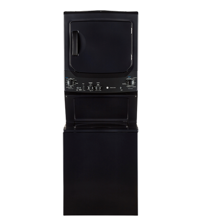 Buanderie superposée laveuse & sécheuse électrique 27″ GE gris diamant (déballé)