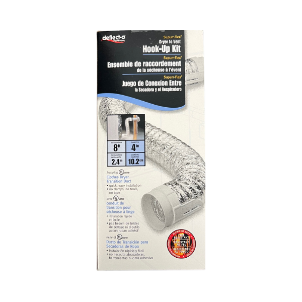 DEFLECTO Dryer Vent Hook Up Kit