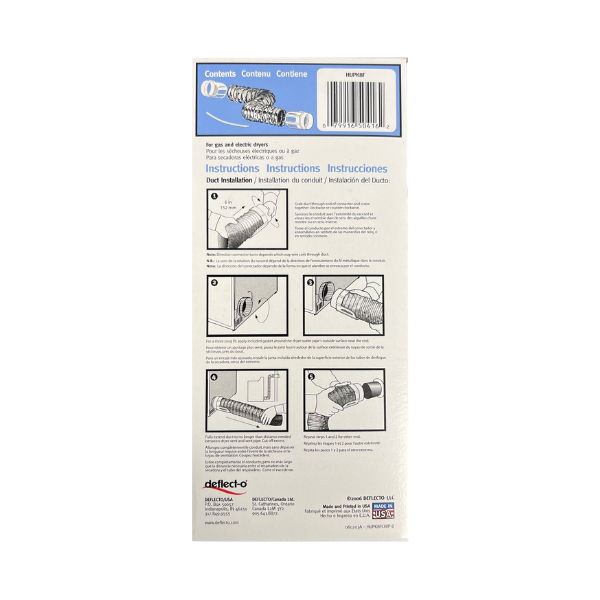 DEFLECTO Dryer Vent Hook Up Kit
