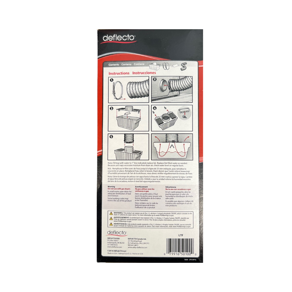 DEFLECTO Indoor Dryer Vent Kit