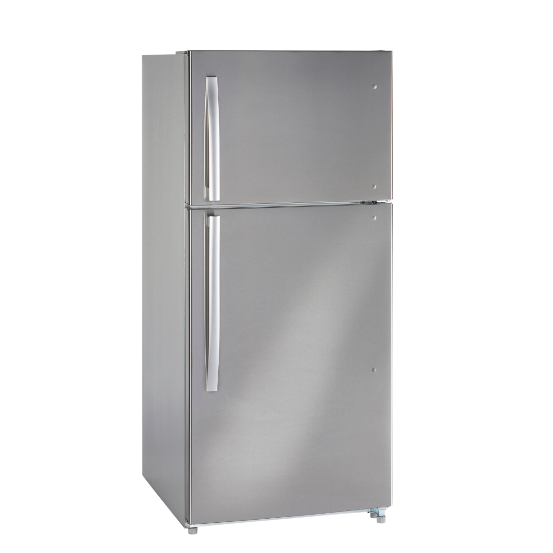 MOFFAT 18 cu. ft. Top Freezer Refrigerator Stainless Steel (Unboxed)