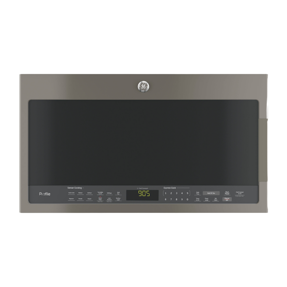 GE Profile 2.1 cu. ft. Over-the-Range Microwave with Chef Connect Slate (Open Box)