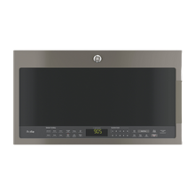Four à micro-ondes à hotte intégrée GE Profile 2,1 pi³ avec Chef Connect ardoise (déballé)