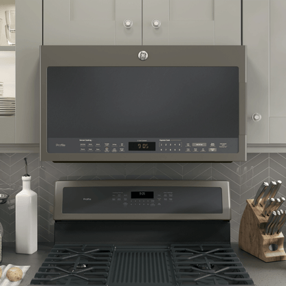 GE Profile 2.1 cu. ft. Over-the-Range Microwave with Chef Connect Slate (Open Box)