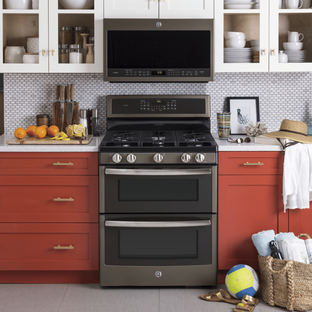 GE Profile 2.1 cu. ft. Over-the-Range Microwave with Chef Connect Slate (Open Box)