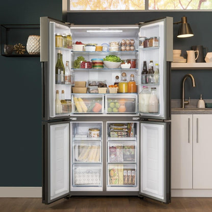 HAIER 33" W 16.4 cu. ft. French 4-Door Refrigerator Stainless Steel (Open Box)