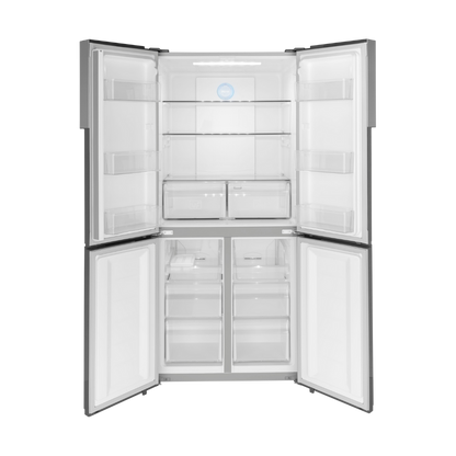HAIER 33" W 16.4 cu. ft. French 4-Door Refrigerator Stainless Steel (Open Box)